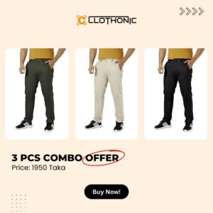 Export Quality Garbading Pant | Black+Olive+Light kaki 3 Pcs Combo