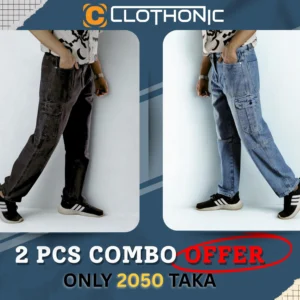 2 pcs combo Premium Denim Baggy Pant