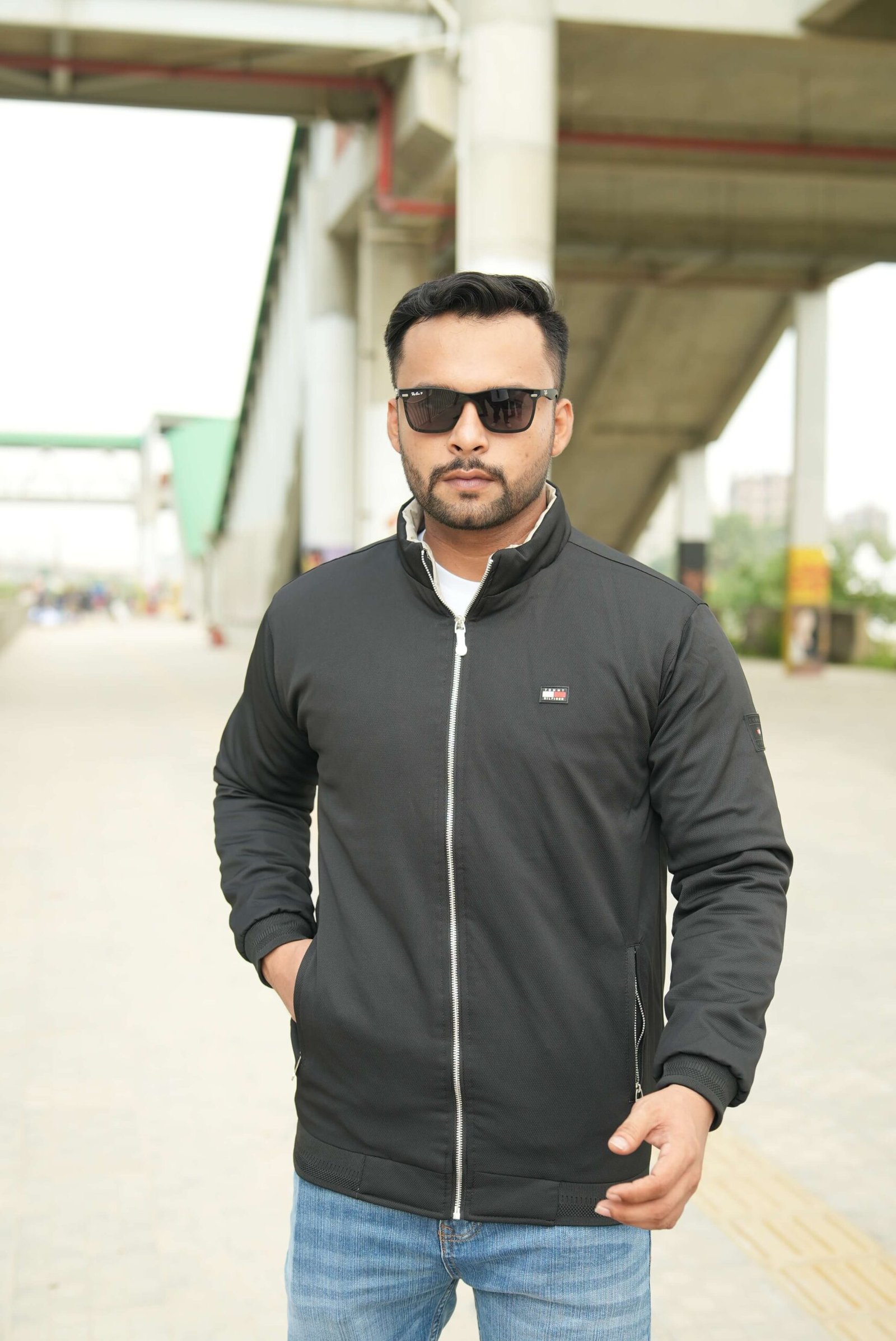 Black Classic Zipper Jacket