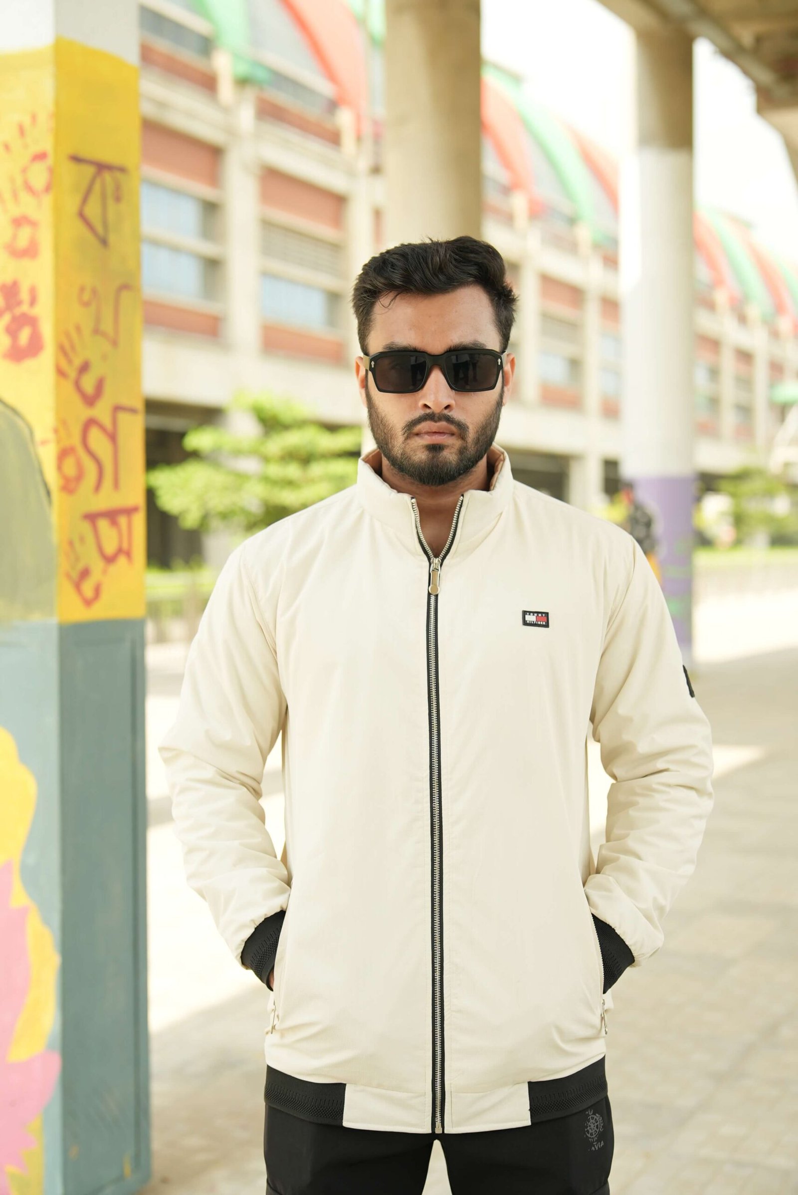 Off White Premium Zipper Jacket