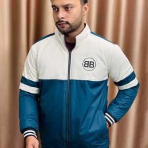 BB White and Deep Ocean Blue Contrast