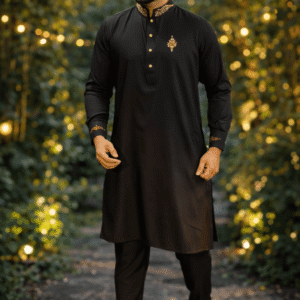 Black panjabi payjama set