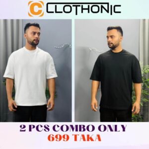 2 pcs solid drop shoulder combo